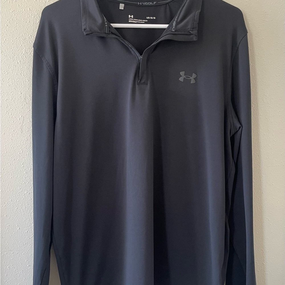 Under Armour Golf Men's Large Black Golf 1/4 Zip Pullover